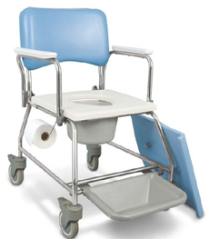 MedPro AquaCare Shower Commode with Swivel armrests
